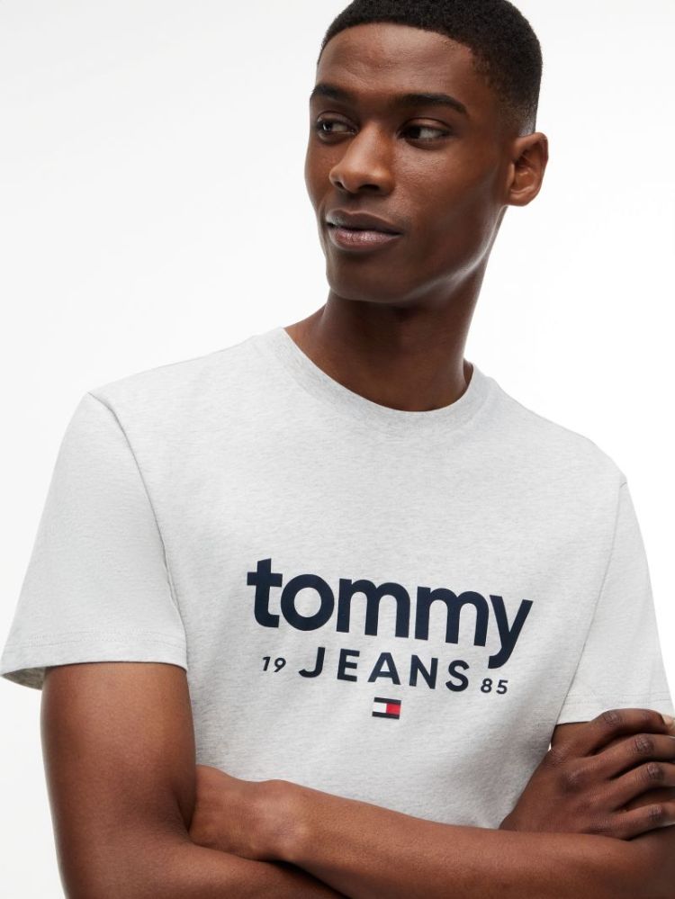 H TJM SLIM GRAPHIC T-SHIRT PO8 ICE GREUY H