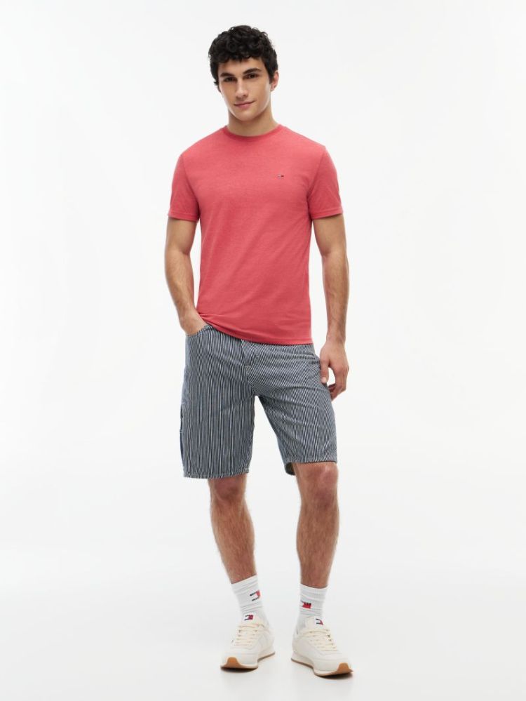 H TJM XSLIM JASPE T-SHIRT EXT XK5 ATHEM RED