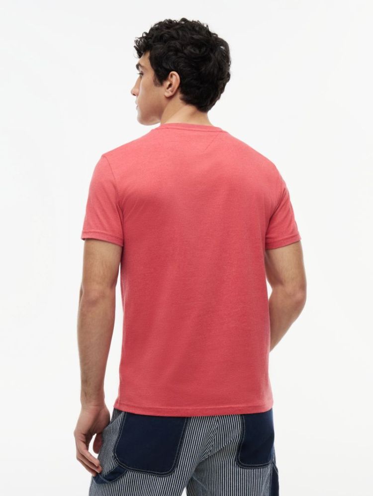 H TJM XSLIM JASPE T-SHIRT EXT XK5 ATHEM RED