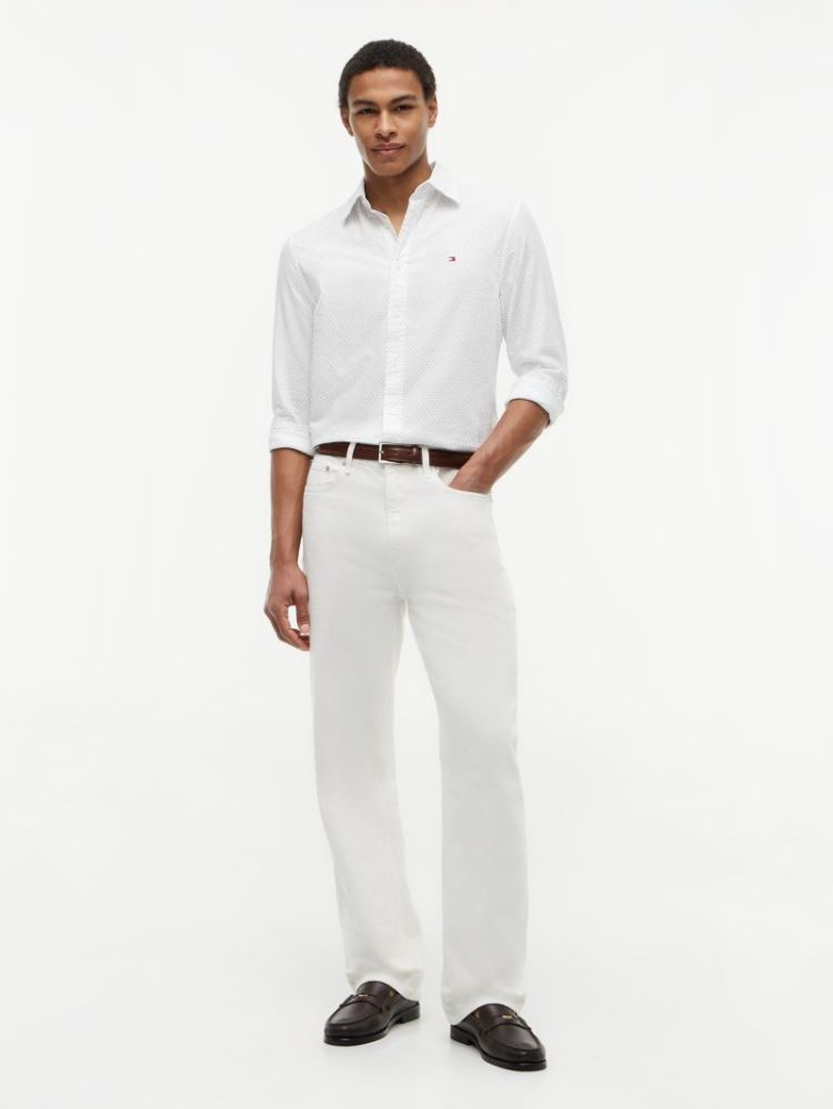 H FLEX POPLIN MINI PR HEMD OK4 WHITE/ALLOV