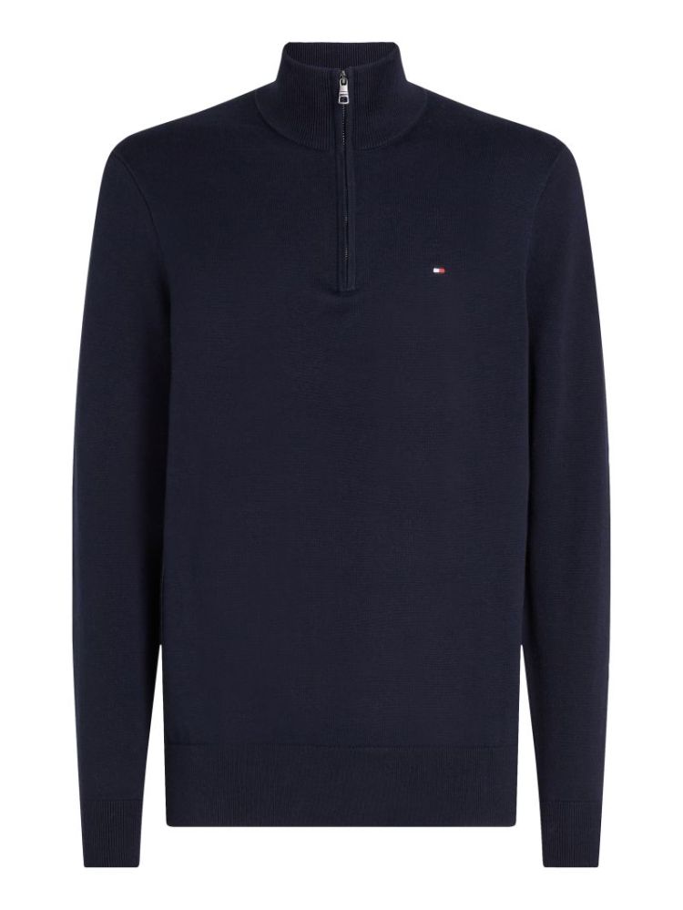H ESSENTIAL COTTON ZIP PULL DW5 DESERT SJY