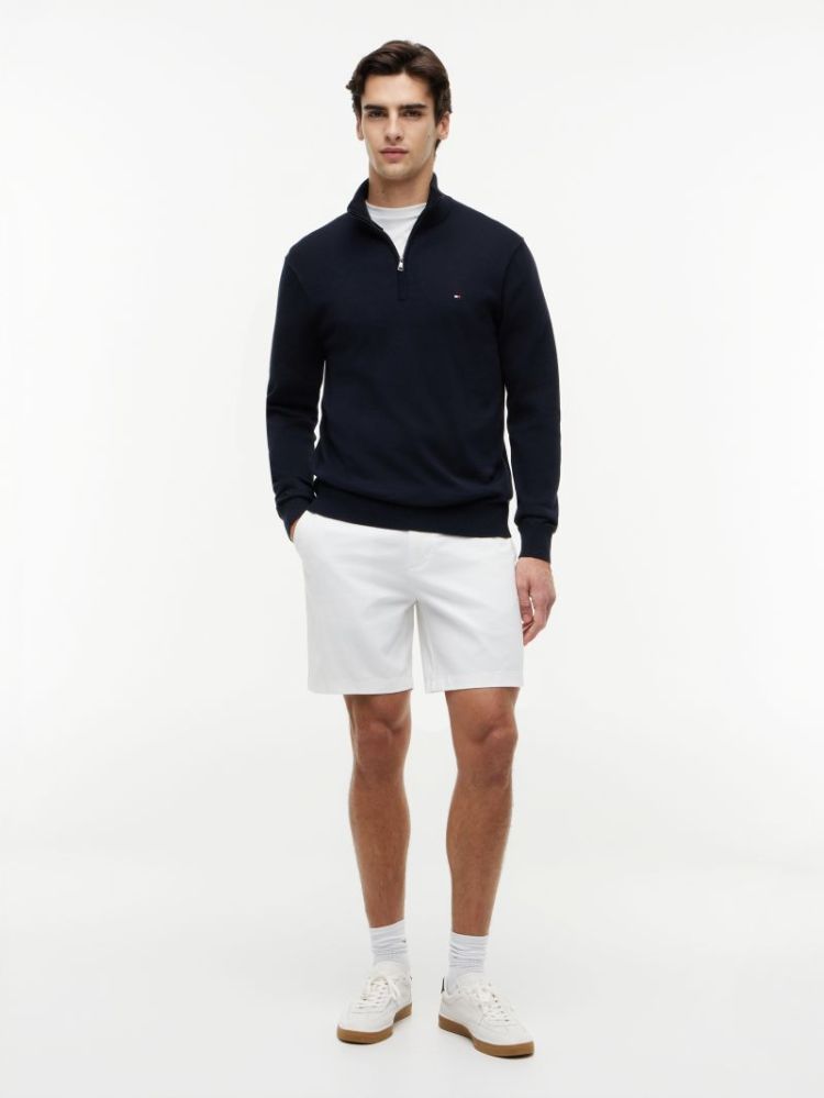 H ESSENTIAL COTTON ZIP PULL DW5 DESERT SJY