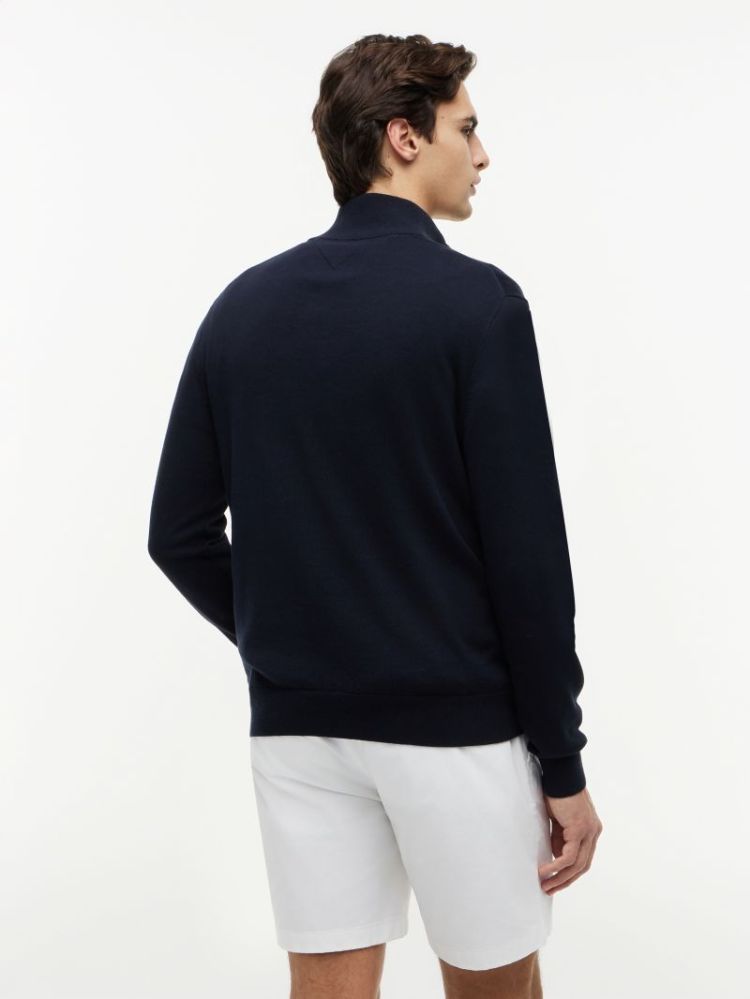 H ESSENTIAL COTTON ZIP PULL DW5 DESERT SJY