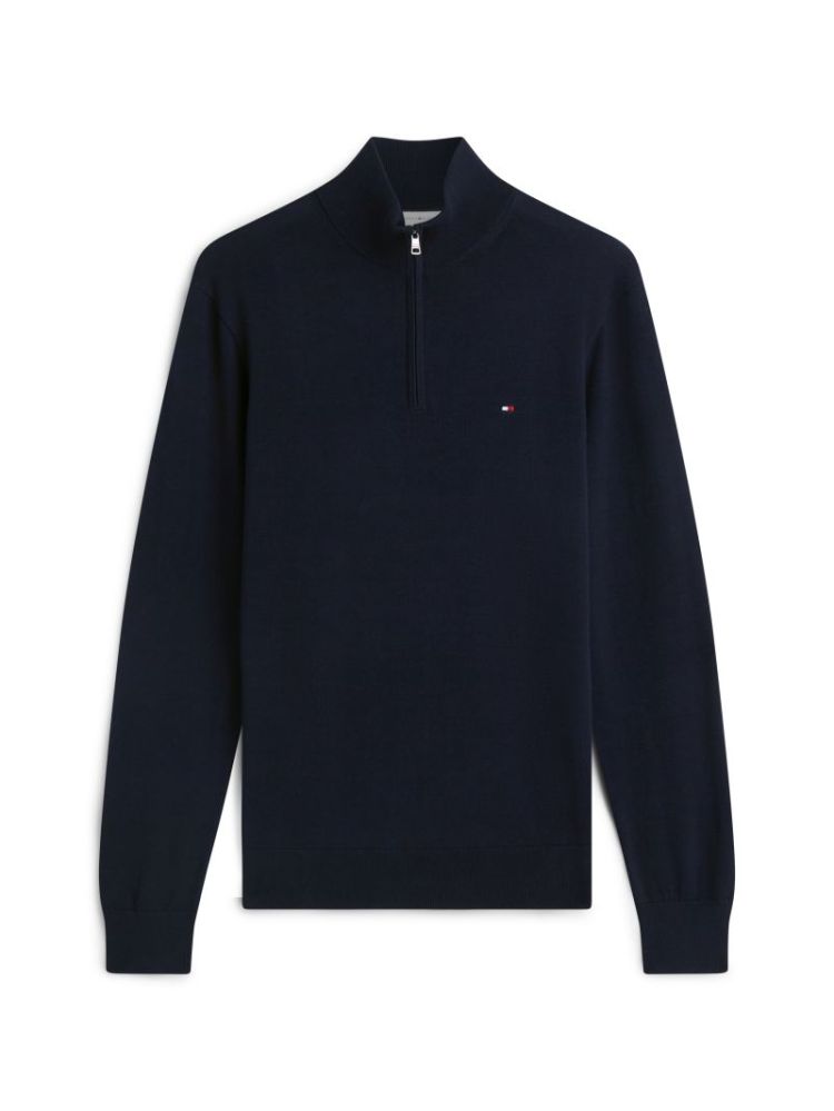 H ESSENTIAL COTTON ZIP PULL DW5 DESERT SJY