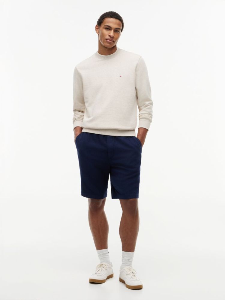 H ESSENTIAL TERRY CREWN PULL HGF HEATHERED O