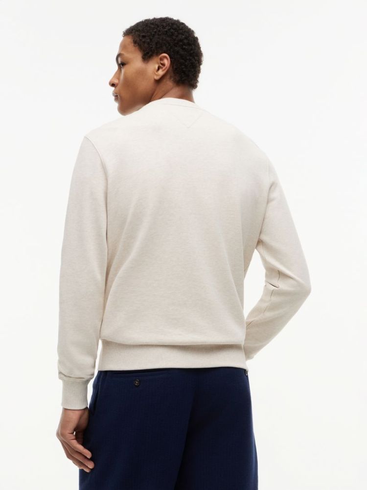 H ESSENTIAL TERRY CREWN PULL HGF HEATHERED O