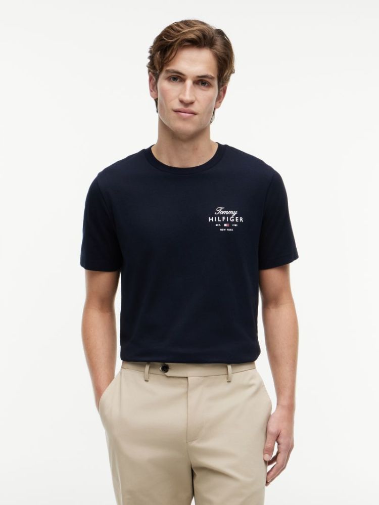 H SCRIPT STACK REG T-SHIRT DW5 DESERT SJY