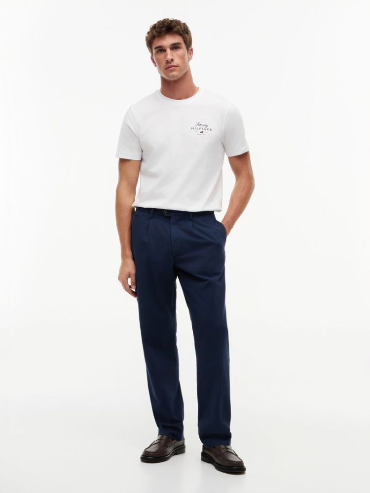 H SCRIPT STACK REG T-SHIRT YBR WHITE