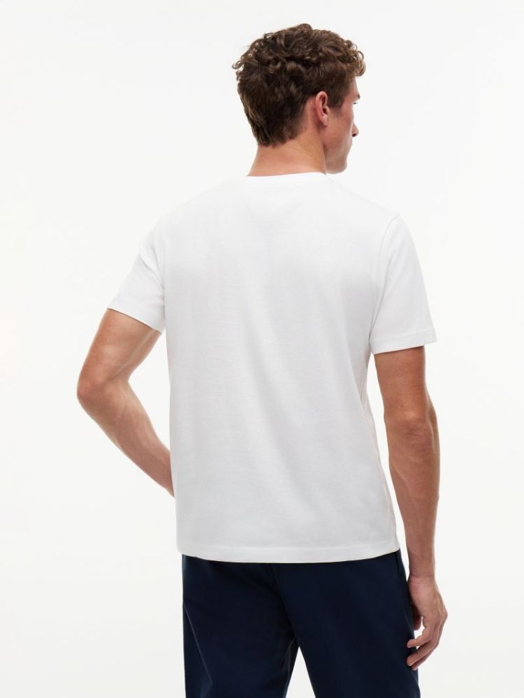 H SCRIPT STACK REG T-SHIRT YBR WHITE