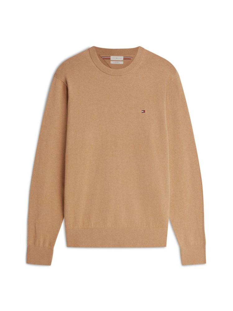 H PIMA ORG CTN CASHMERE PULL A1L SAFARI CANV