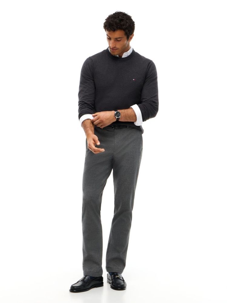 H PIMA ORG CTN CASHMERRE PULL P92 DARK GREY H