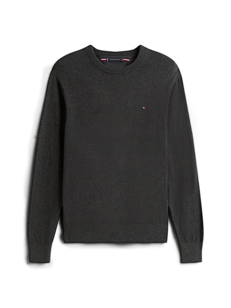 H PIMA ORG CTN CASHMERRE PULL P92 DARK GREY H
