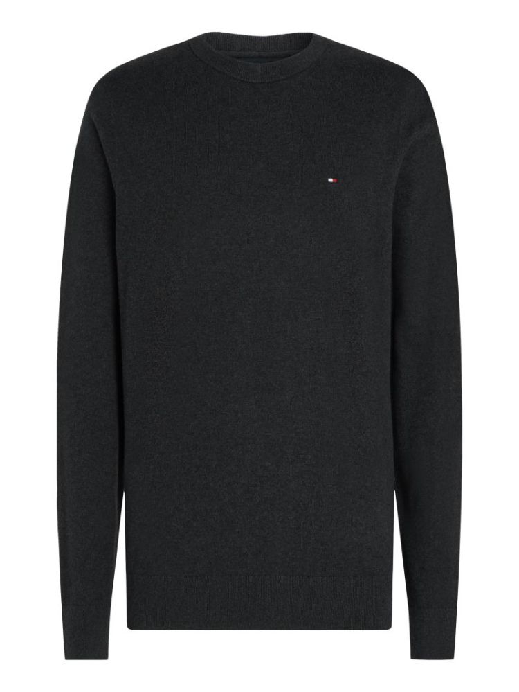 H PIMA ORG CTN CASHMERRE PULL P92 DARK GREY H