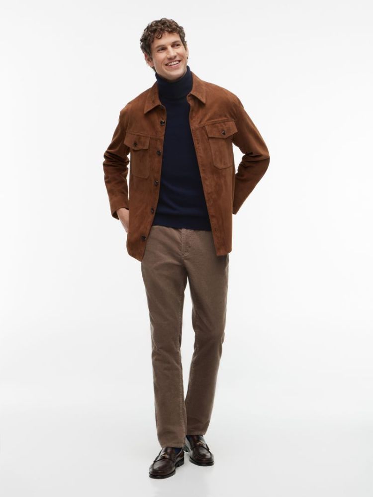 H PIMA ORG CTN CASHMERE PULL DW5 NAVY BLUE