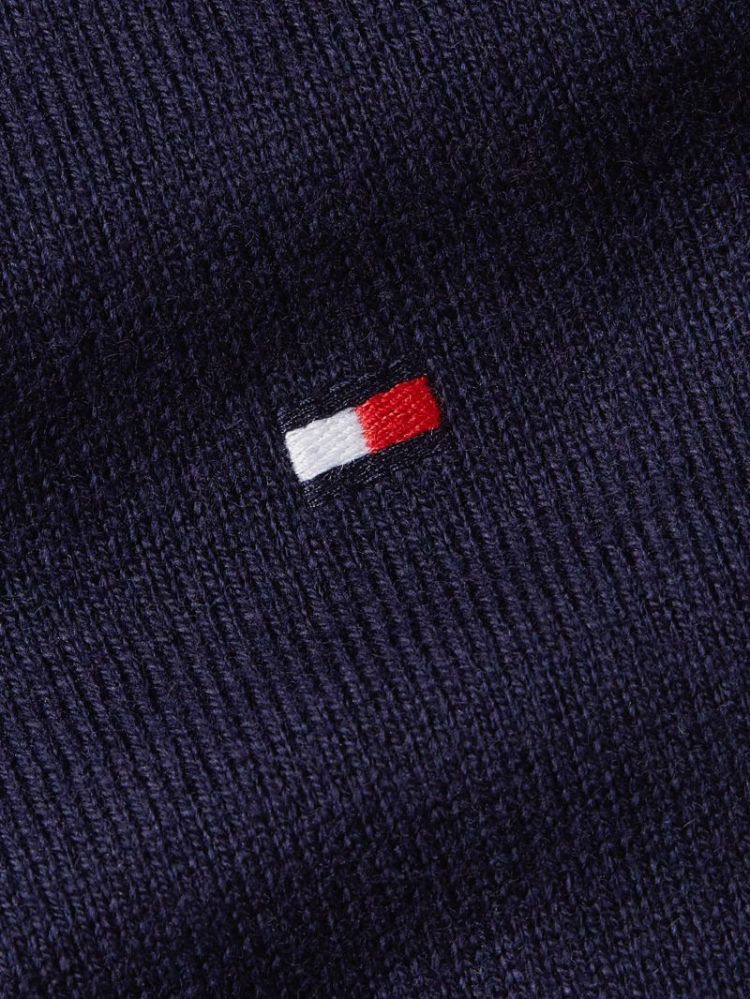 H PIMA ORG CTN CASHMERE PULL DW5 NAVY BLUE