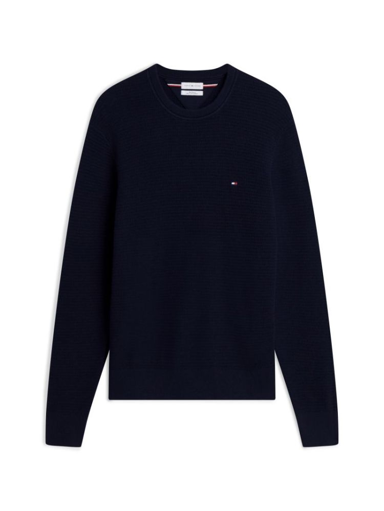 H PIMA CTN CASH STRUCT PULL DW5 NAVY BLUE