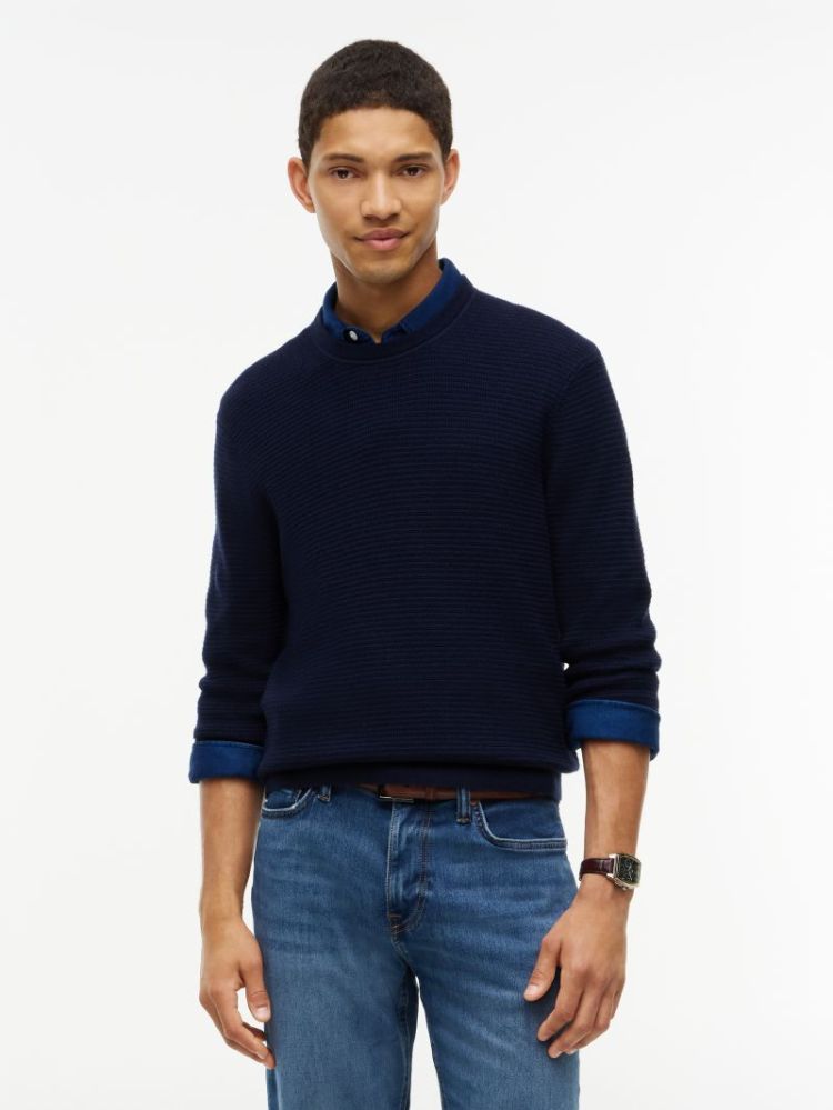 H PIMA CTN CASH STRUCT PULL DW5 NAVY BLUE