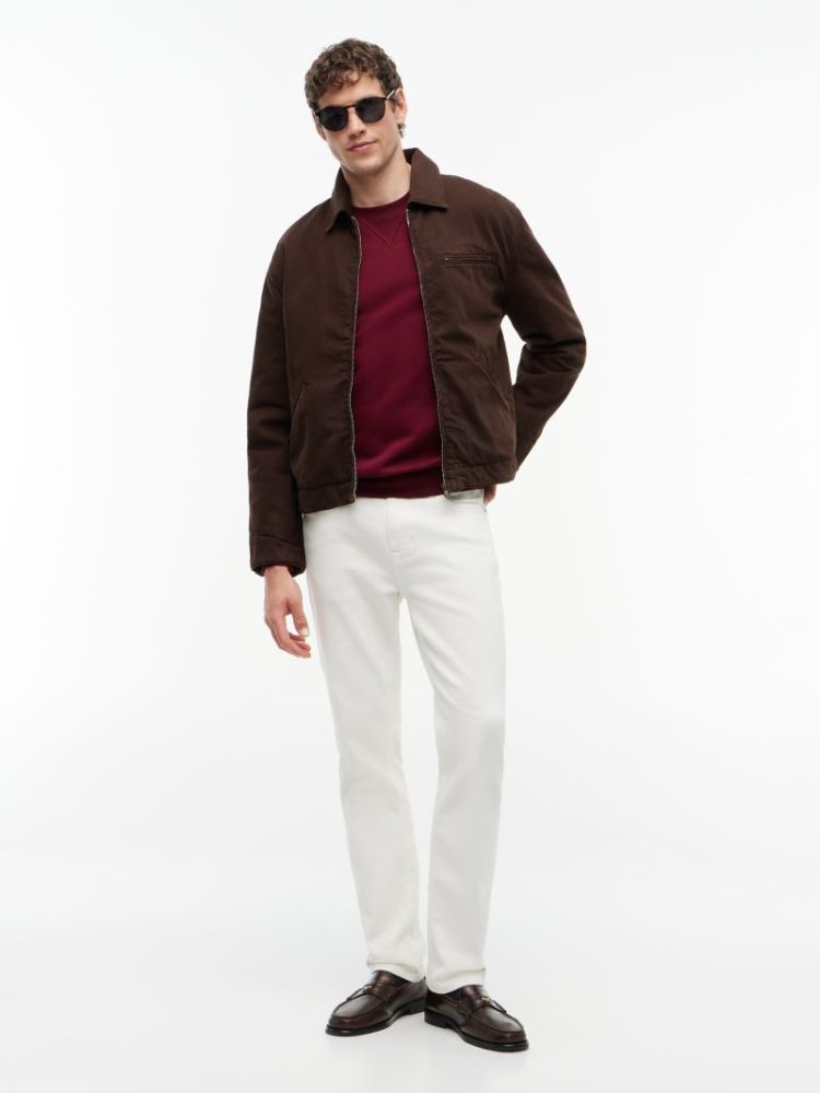 H ESS SEASONAL FLEECE PULL VLP BURGUNDY