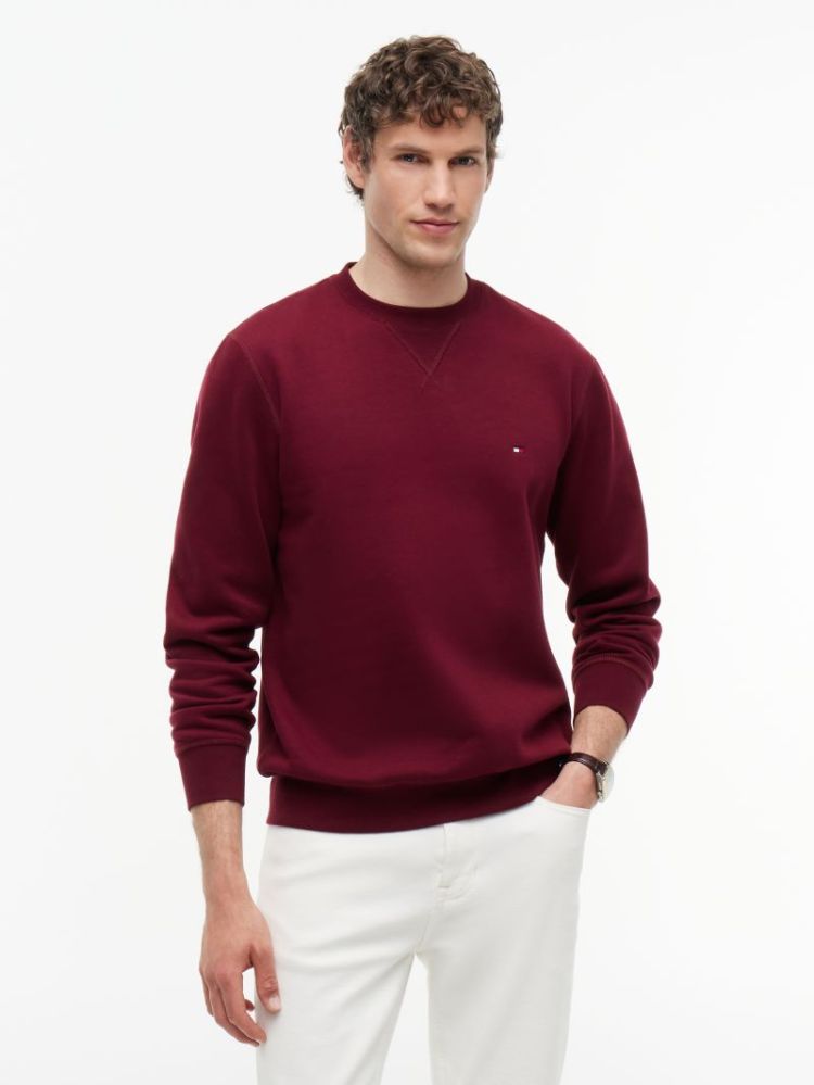 H ESS SEASONAL FLEECE PULL VLP BURGUNDY