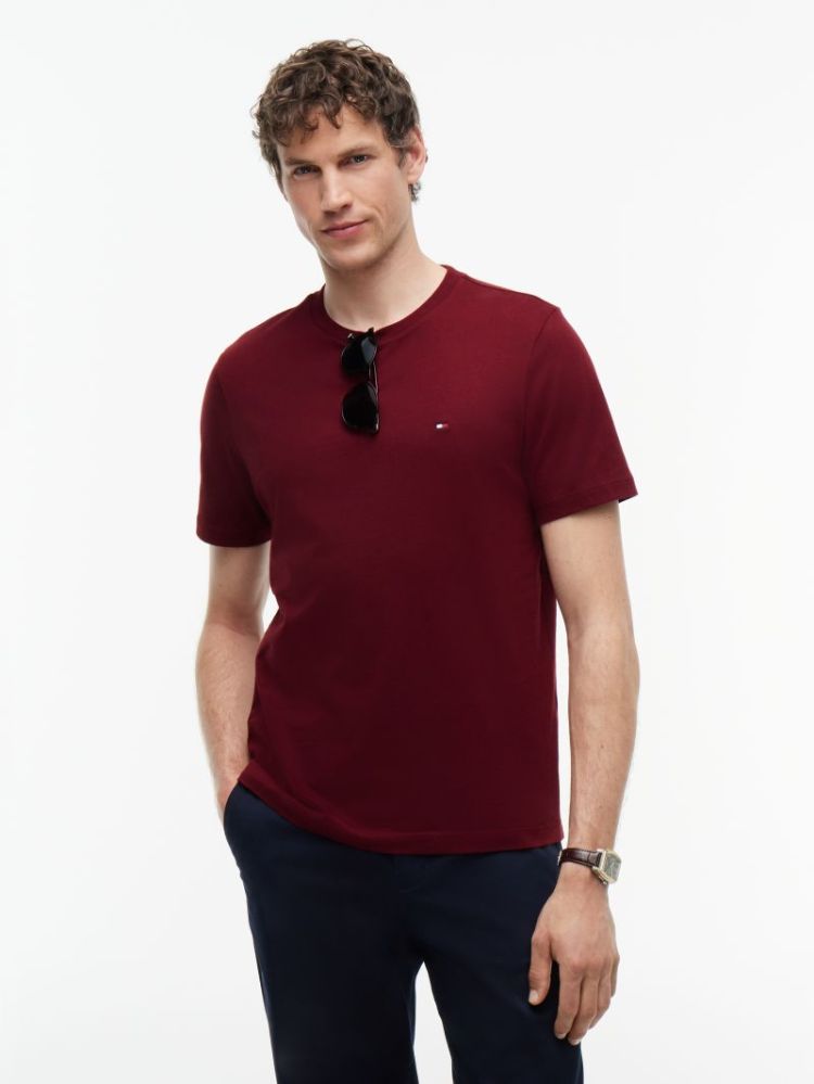 H ESS SEASONAL REG FIT T-SHIRT VLP BURGUNDY