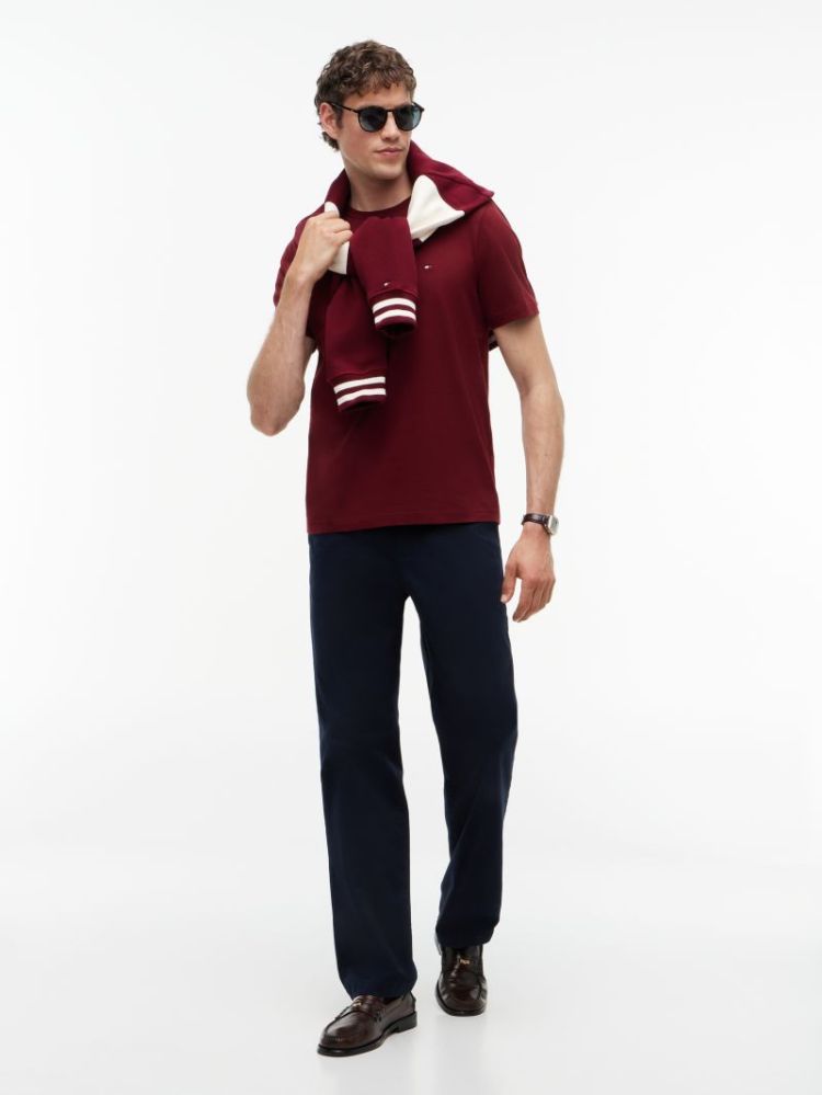 H ESS SEASONAL REG FIT T-SHIRT VLP BURGUNDY