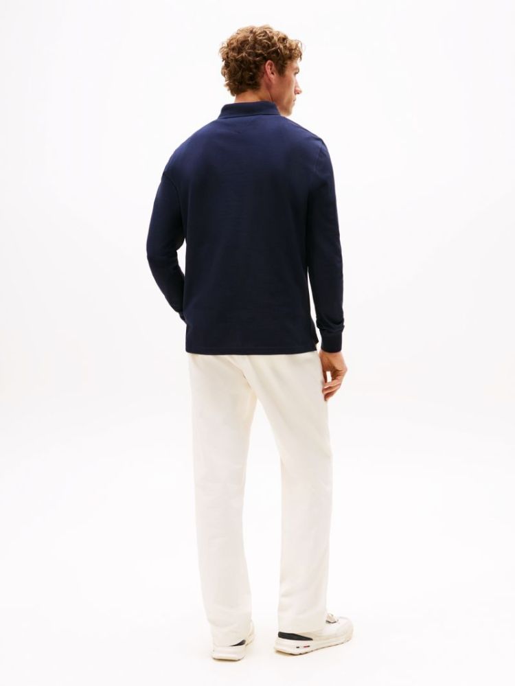 H 1985 REGULAR LS POLO DW5 NAVY BLUE