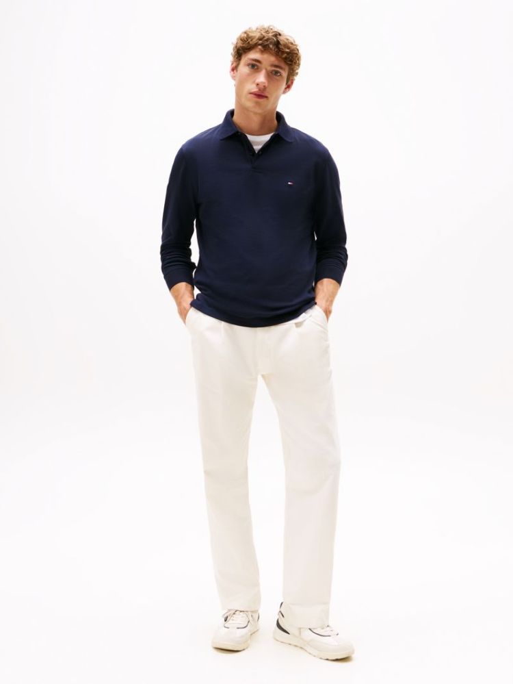 H 1985 REGULAR LS POLO DW5 NAVY BLUE