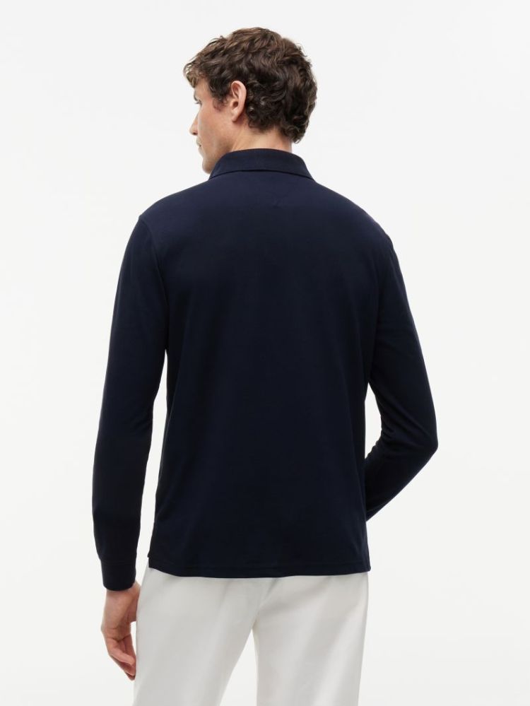 H 1985 REGULAR LS POLO DW5 NAVY BLUE