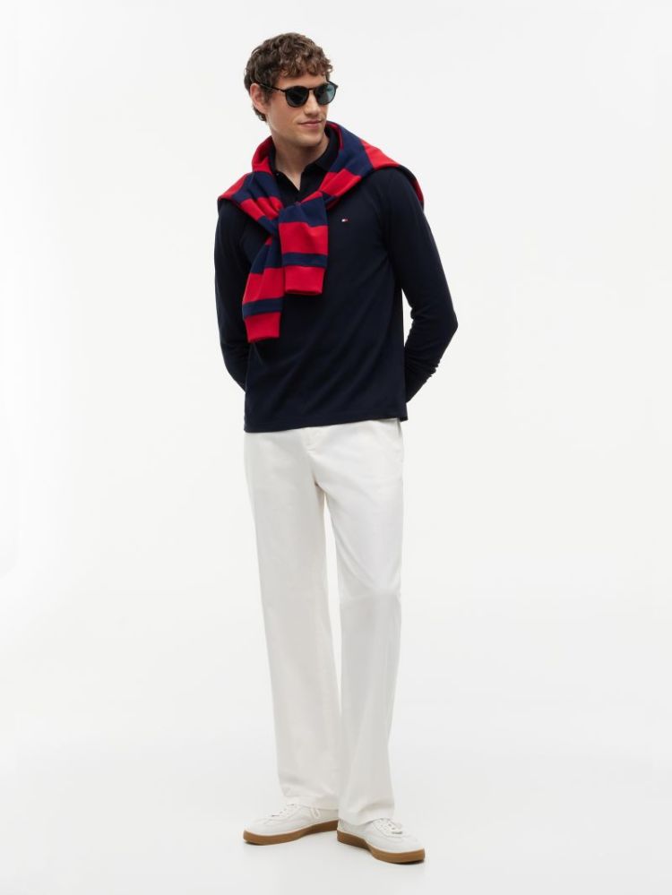 H 1985 REGULAR LS POLO DW5 NAVY BLUE