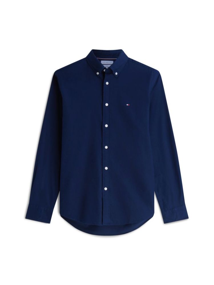 H FELX FLANNEL SOLID RF HEMD DCC CARBON NAVY