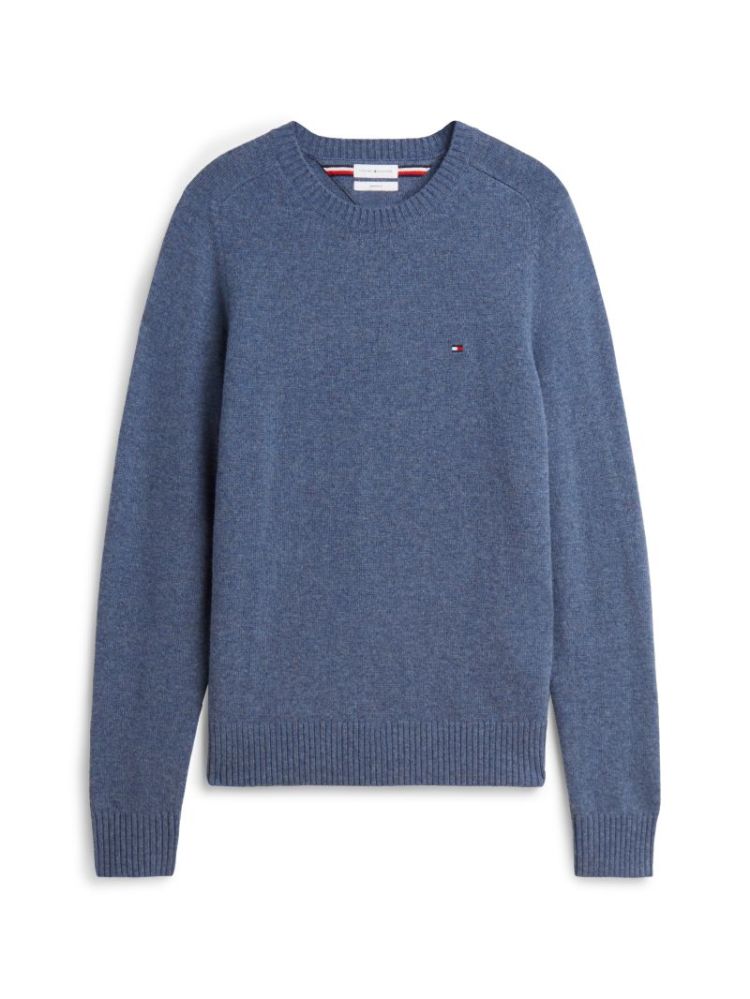 H LAMBSWOOL CREW NECK PULL D10 AEGEAN SEA 