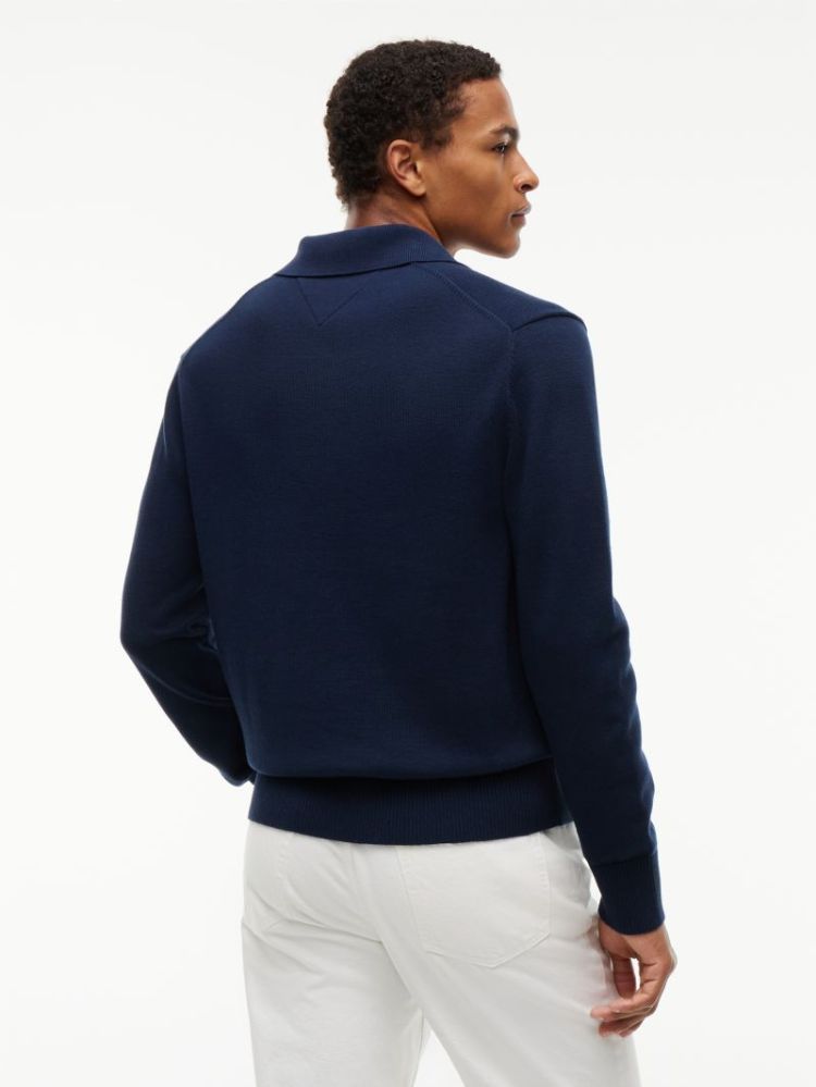 H TJM SLIM ESSENT POLO EXT C1G DARK BLUE
