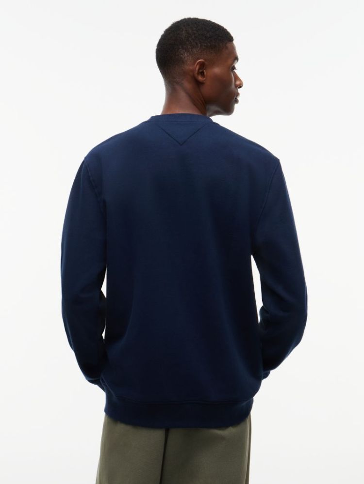 H TJM REG LINEAR CREW EXT C1G DARK BLUE