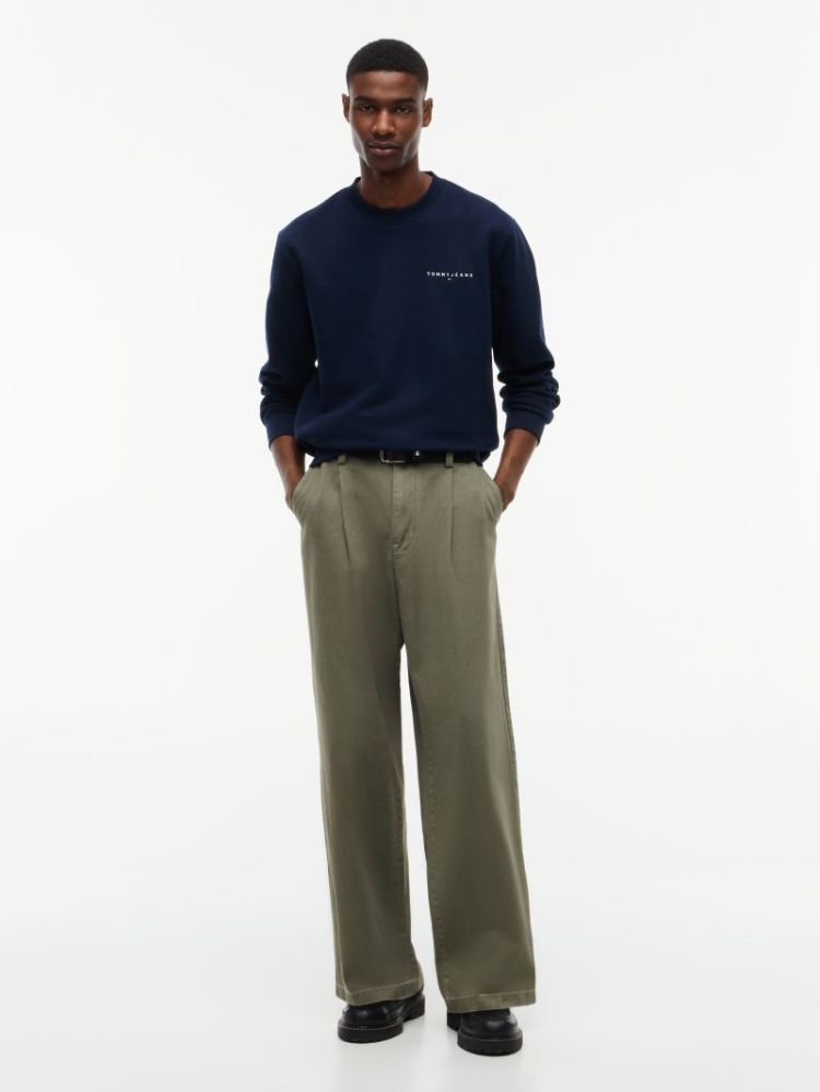 H TJM REG LINEAR CREW EXT C1G DARK BLUE
