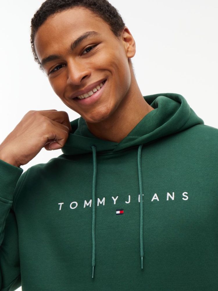 H TJM REG LINEAR LOGO HOODIE MBM VELVET GREE