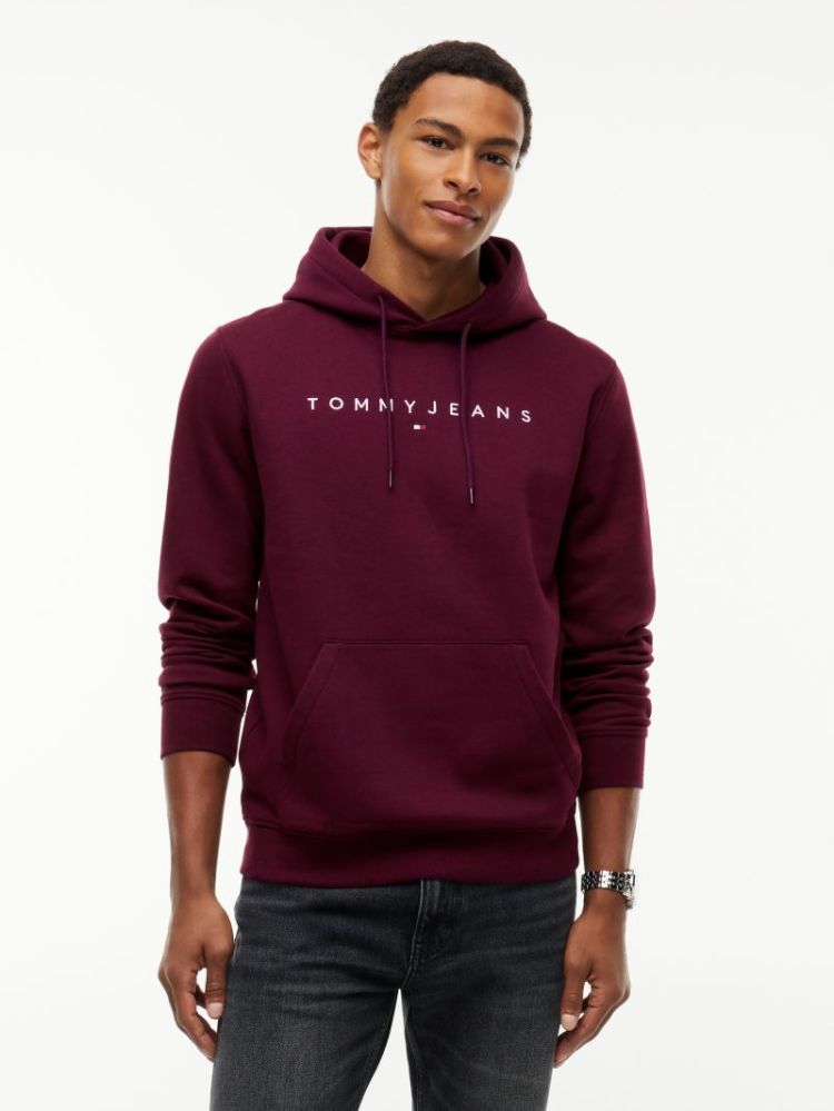 H TJM REG LINEAR LOGO HOODIE V11 CALYPSO BER