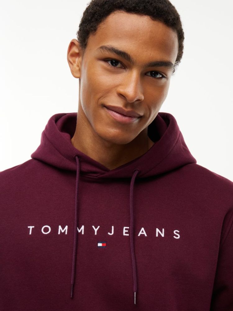 H TJM REG LINEAR LOGO HOODIE V11 CALYPSO BER