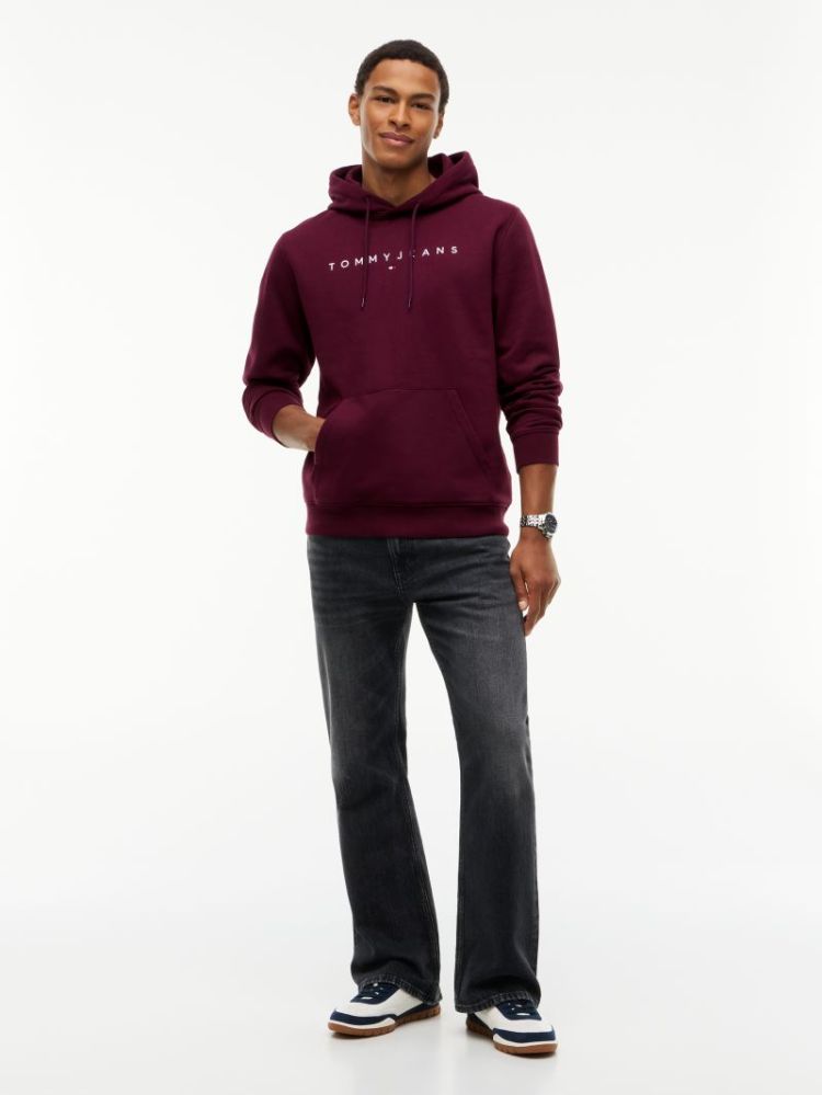 H TJM REG LINEAR LOGO HOODIE V11 CALYPSO BER