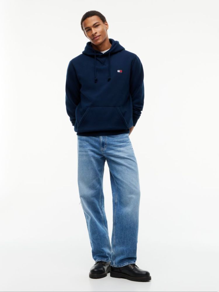 HTJM REG BADGE HOODIE EXT C1G DARK BLUE