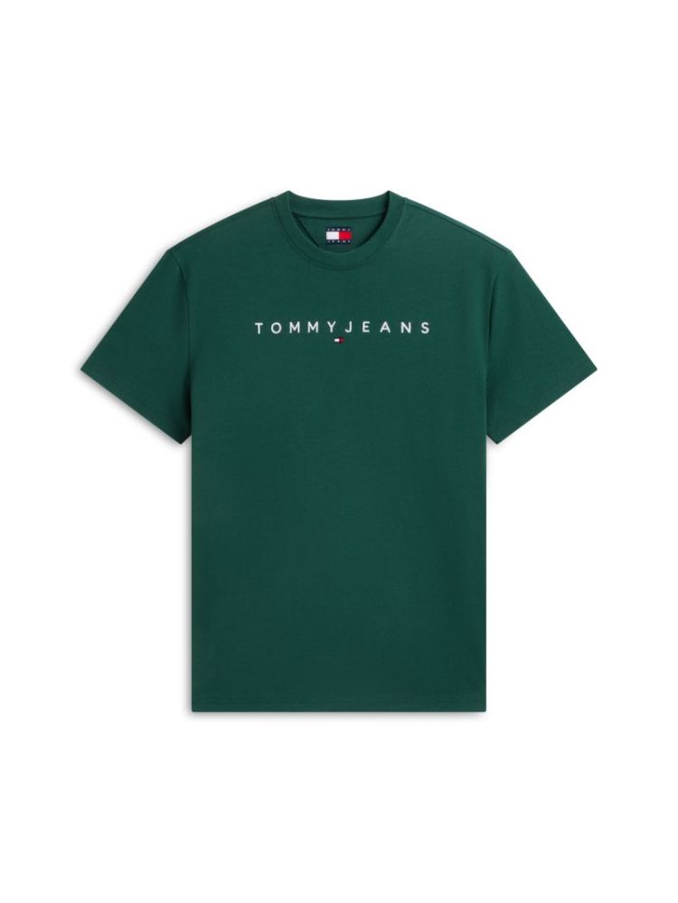 H TJM REG LINEAR LOGO T-SHIRT MBM VELVET GREE