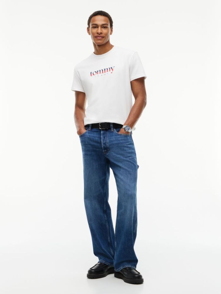 H TJM REG DNA T-SHIRT YBL ECRU
