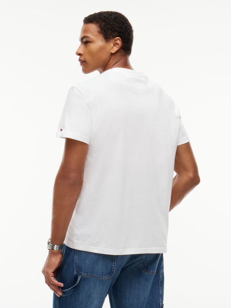H TJM REG DNA T-SHIRT YBL ECRU