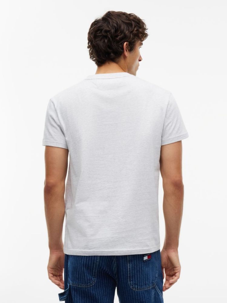 H TJM REG SIGNATURE T-SHIRT PO8 ICE GREUY H