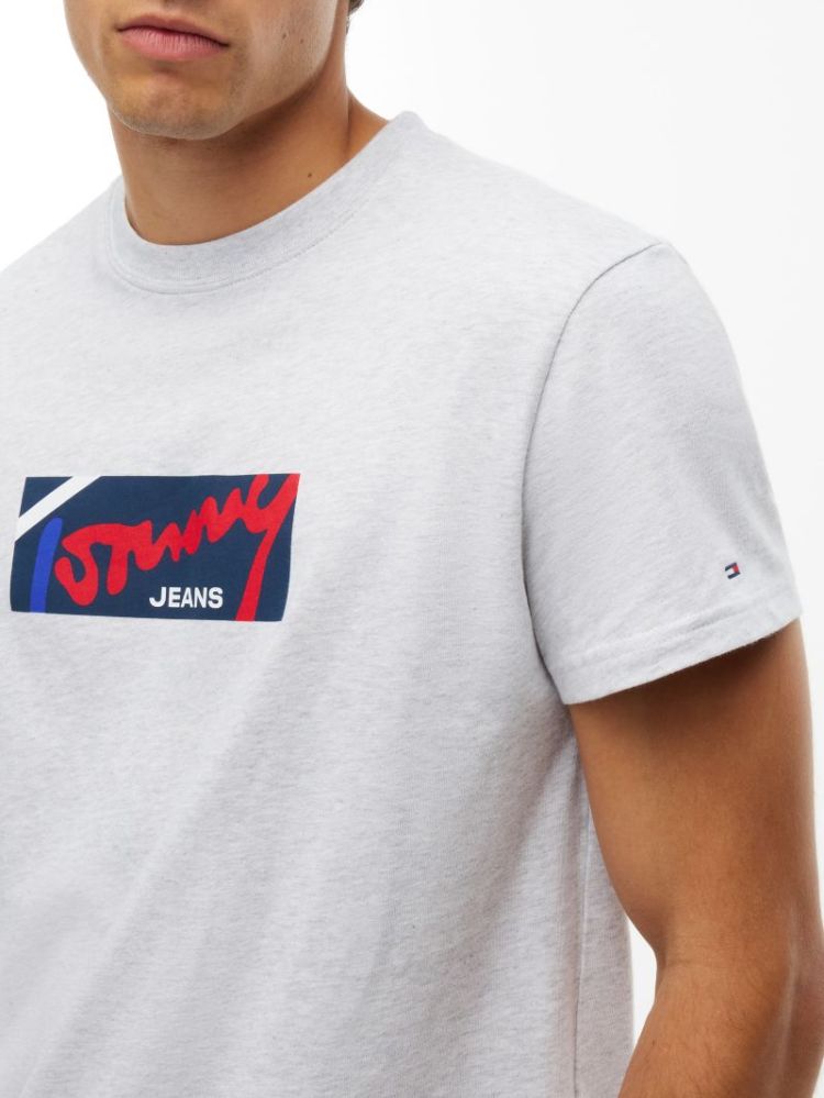 H TJM REG SIGNATURE T-SHIRT PO8 ICE GREUY H