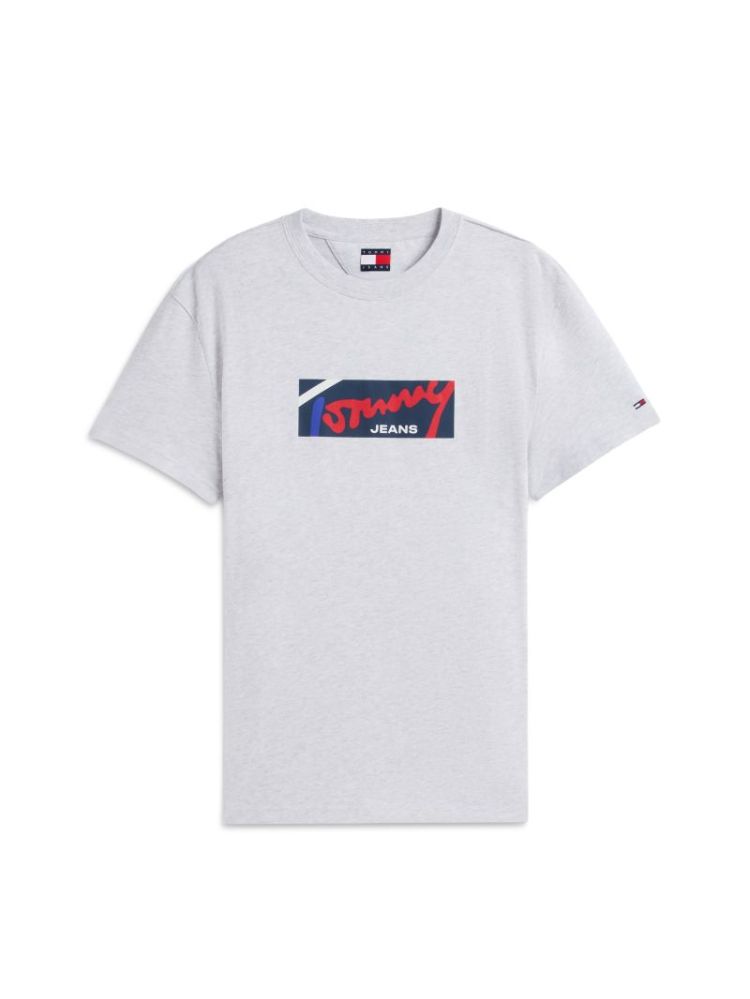 H TJM REG SIGNATURE T-SHIRT PO8 ICE GREUY H