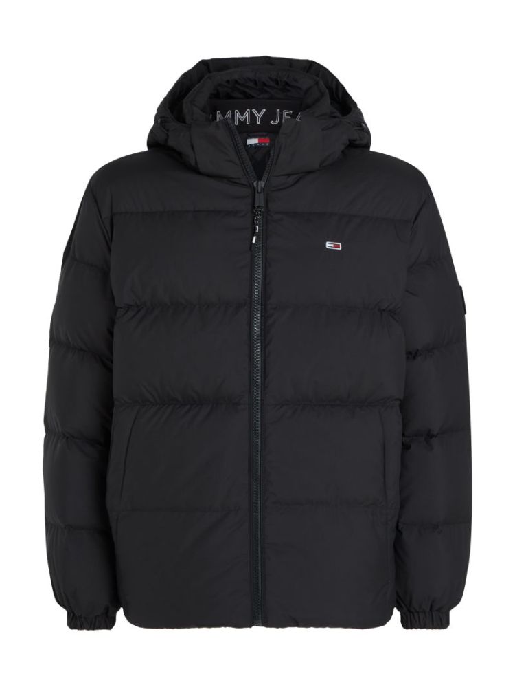 H TJM ESSENT DOWN JACKET EXT BDS BLACK