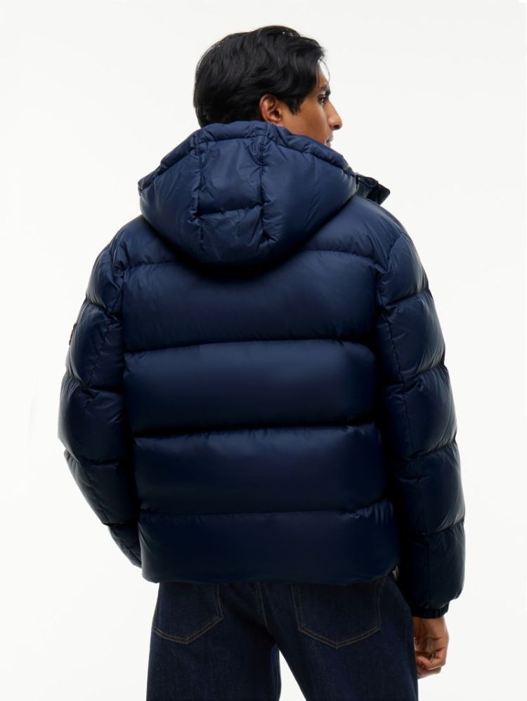 H TJM ESSENT DOWN JACKER EXT C1G DARK BLUE