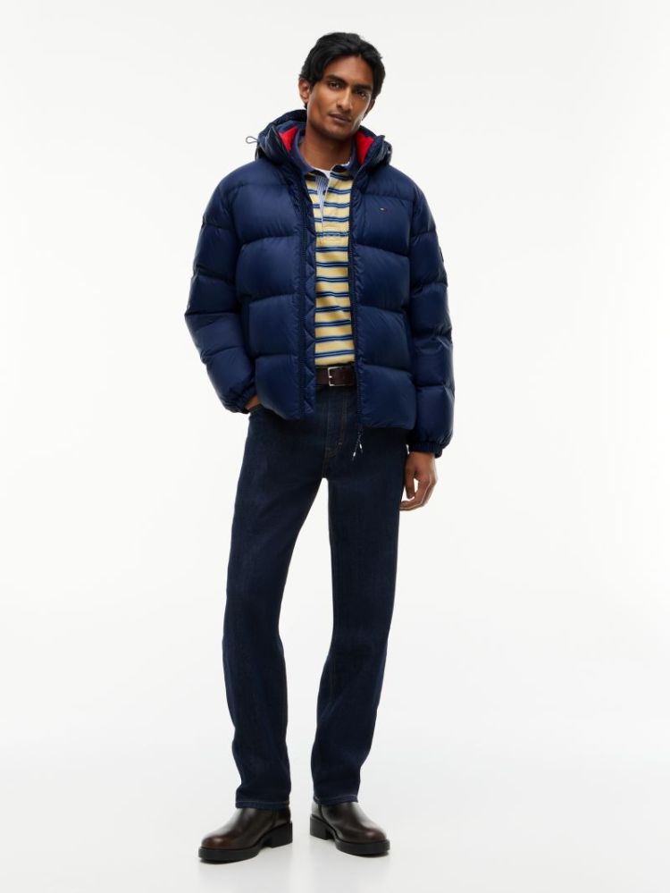 H TJM ESSENT DOWN JACKER EXT C1G DARK BLUE