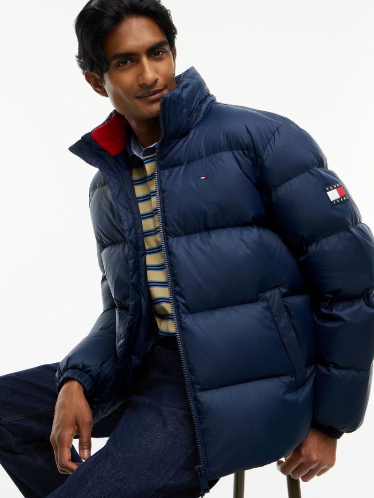 H TJM ESSENT DOWN JACKER EXT C1G DARK BLUE
