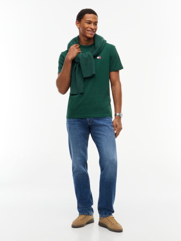 H TJM REG BADGE T-SHIRT MBM VELVET GREE